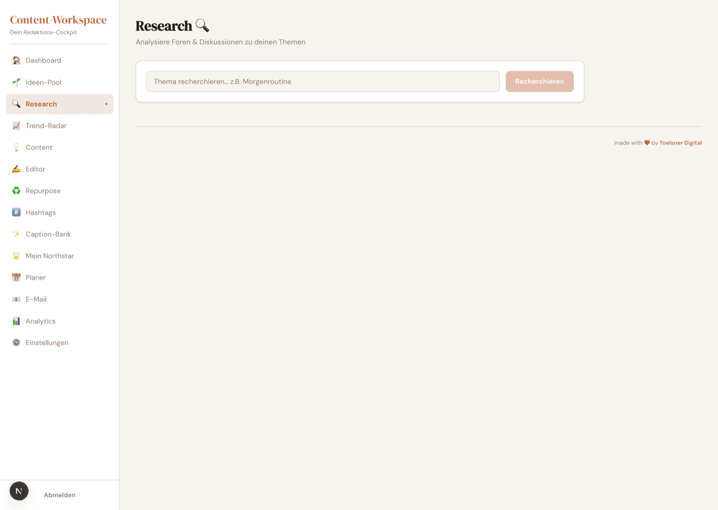 KI-Content-Workspace — Research: Quellen mit Glaubwürdigkeits-Check