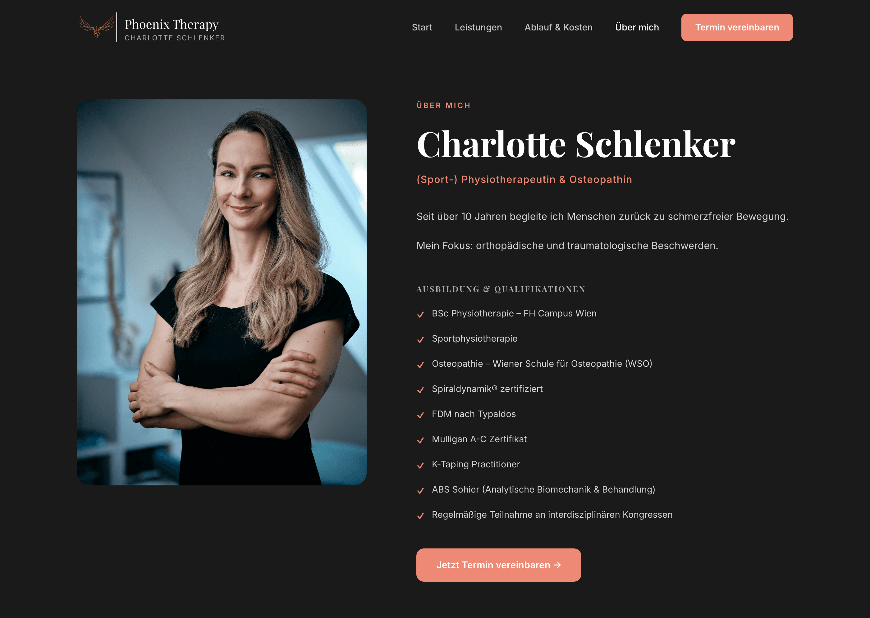 Phoenix Therapy — Über mich: Ausbildung und Haltung der Therapeutin